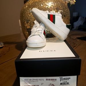 Gucci Ace white sneakers for toddler boys
